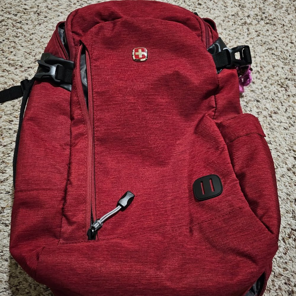 SwissGear Hybrid Weekender Backpack - Red